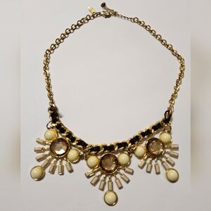 Elegant Gold and Cream Necklace